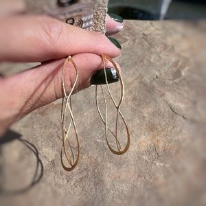 New with tags and bag Anthropologie hoops.